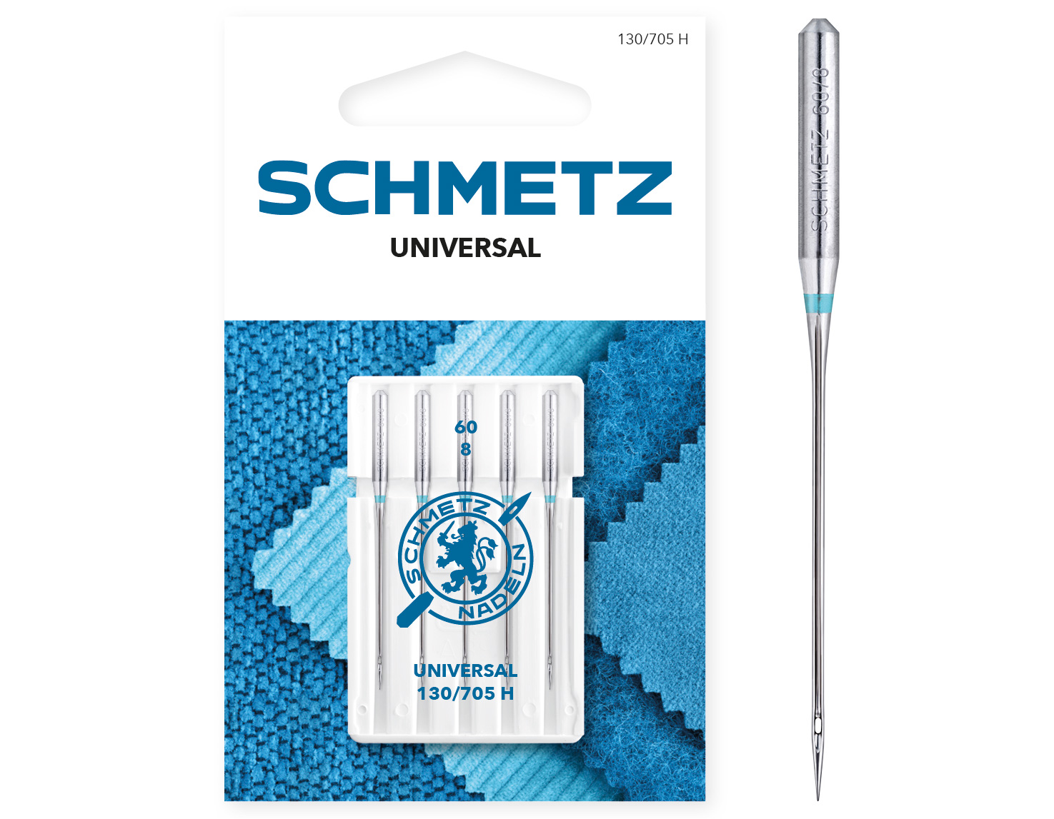 SCHMETZ UNIVERSAL SIZE 60 PACK OF 5 CARDED