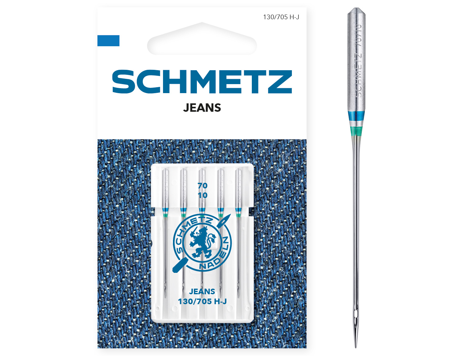 SCHMETZ JEANS SIZE 70 PACK OF 5 CARDED