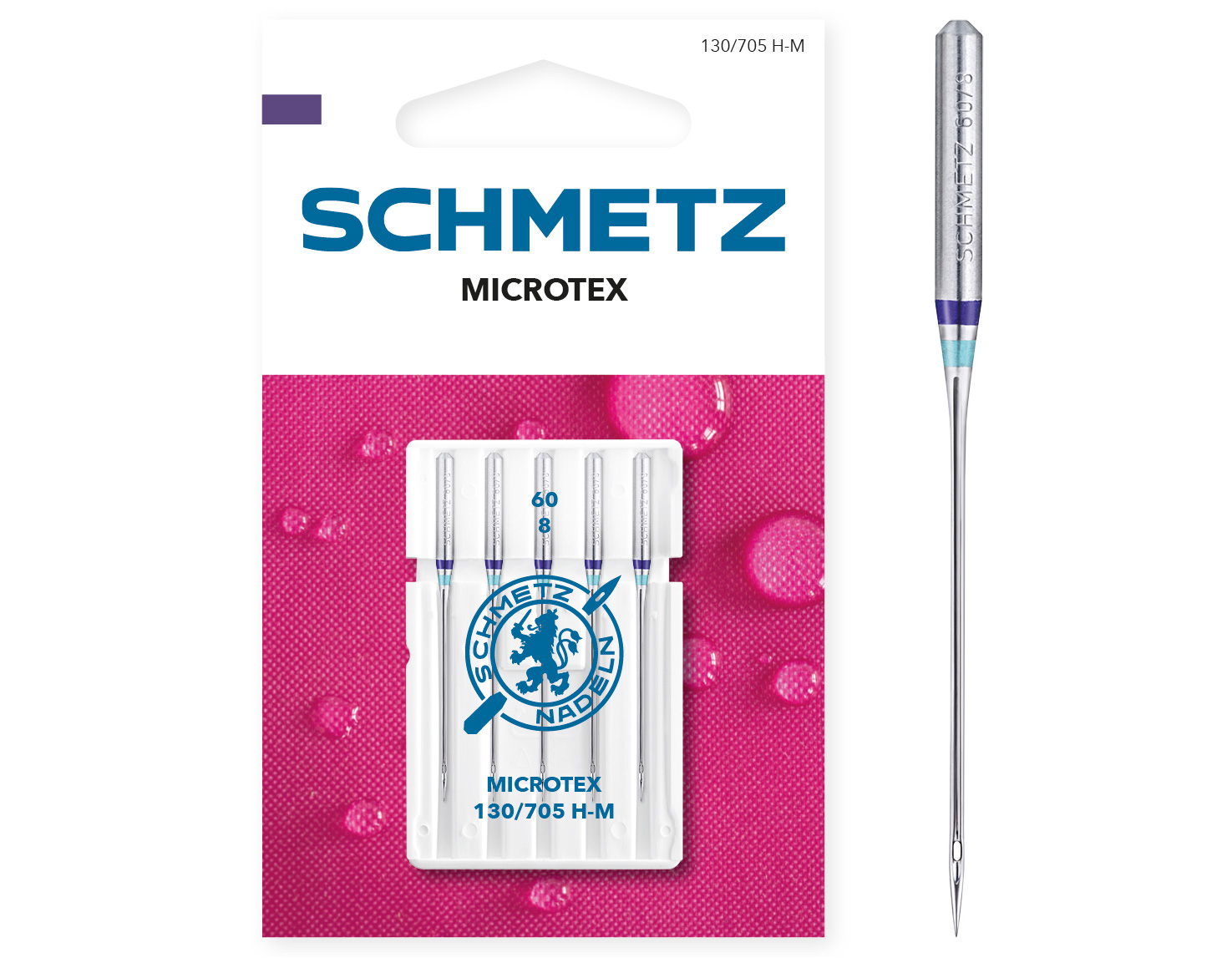 SCHMETZ MICROTEX SIZE 60 PACK OF 5 CARDED