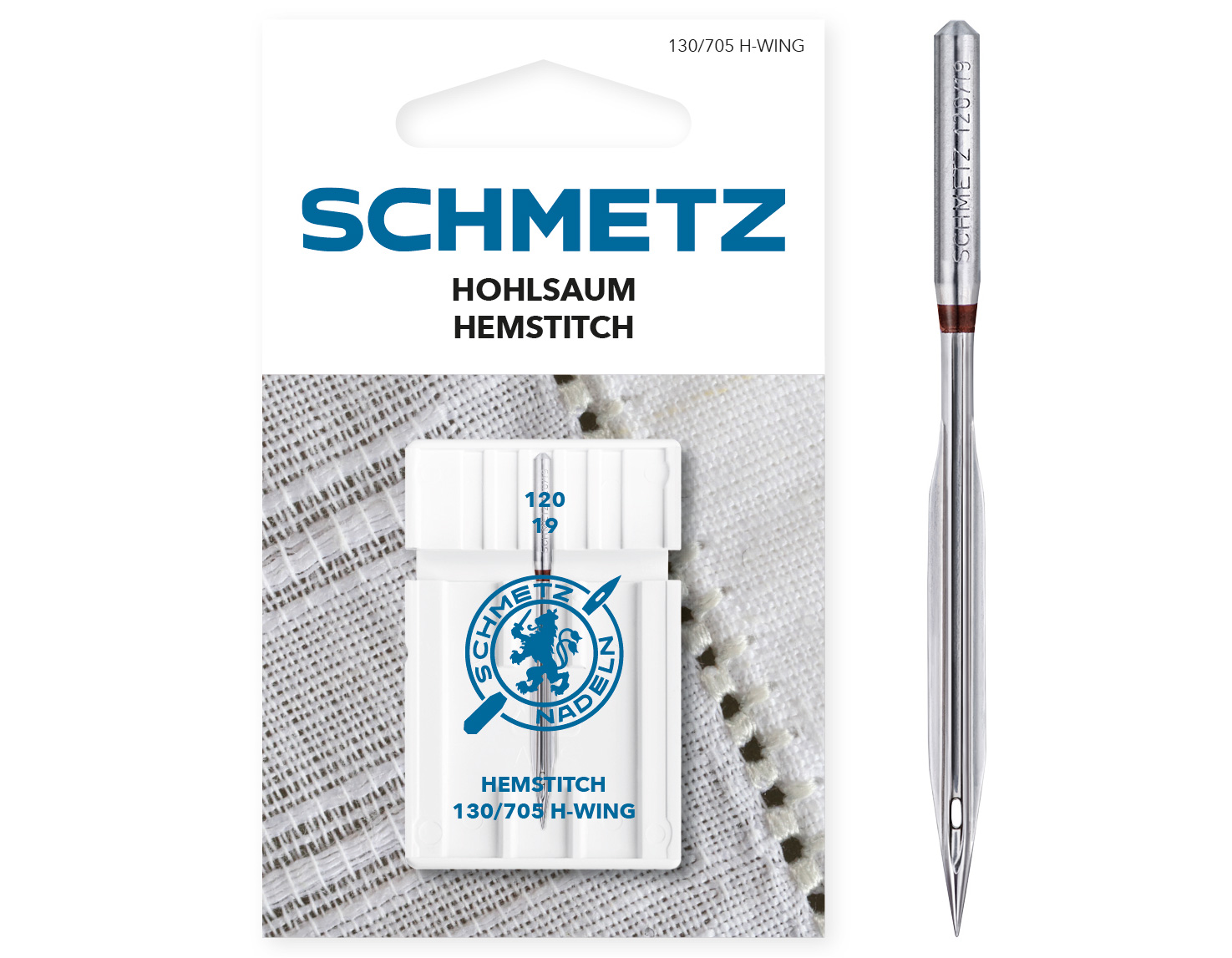 SCHMETZ WING NEEDLE SIZE 120 CARDED