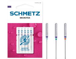 SCHMETZ MICROTEX SIZE 60-80 PACK OF 5 CARDED