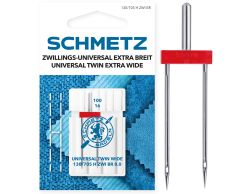 SCHMETZ TWIN 8.0MM SIZE 100 PACK OF 1 CARDED