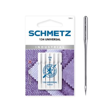 SCHMETZ UNIVERSAL INDUSTRIAL SIZE 100 PACK OF 5 CARDED