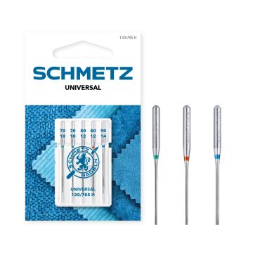 SCHMETZ UNIVERSAL SIZE 70-90 PACK OF 5 CARDED