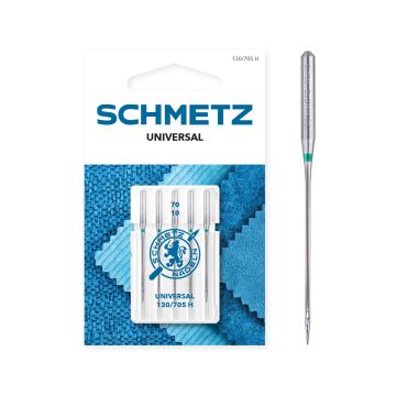 SCHMETZ UNIVERSAL SIZE 70 PACK OF 5 CARDED SCHMETZ UNIVERSAL SIZE 70 PACK OF 5 CARDED