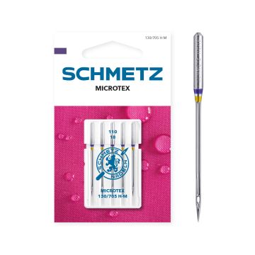 SCHMETZ MICROTEX SIZE 110 PACK OF 5 CARDED SCHMETZ MICROTEX SIZE 110 PACK OF 5 CARDED