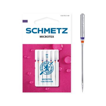 SCHMETZ MICROTEX SIZE 80 PACK OF 5 CARDED SCHMETZ MICROTEX SIZE 80 PACK OF 5 CARDED