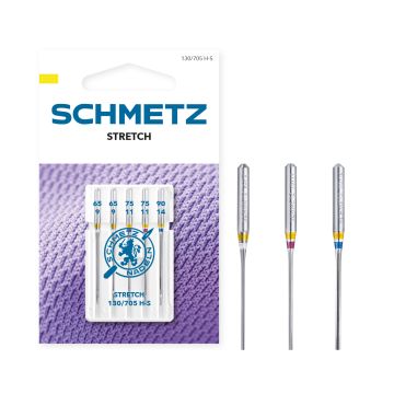 SCHMETZ STRETCH SIZE 65-90 PACK OF 5 CARDED SCHMETZ STRETCH SIZE 65-90 PACK OF 5 CARDED