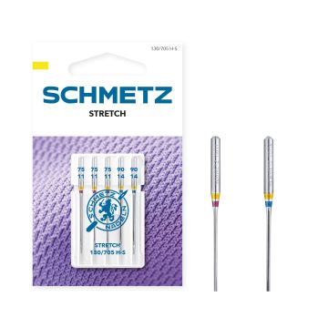 SCHMETZ STRETCH SIZE 75-90 PACK OF 5 CARDED SCHMETZ STRETCH SIZE 75-90 PACK OF 5 CARDED
