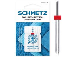 SCHMETZ TWIN 2MM SIZE 80 PACK OF 1 CARDED