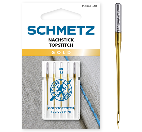 130/705 H-NT - Gold Topstitch Needles